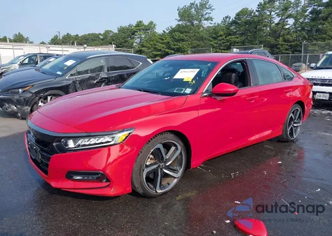 2020 Honda Accord Sport из США, поврежденный, VIN 1HGCV1F38LA144286